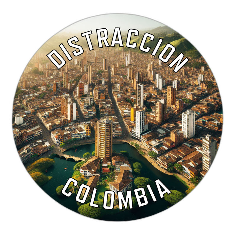 Distraccion Colombia Souvenir Vinyl Decal Sticker 2-Inch