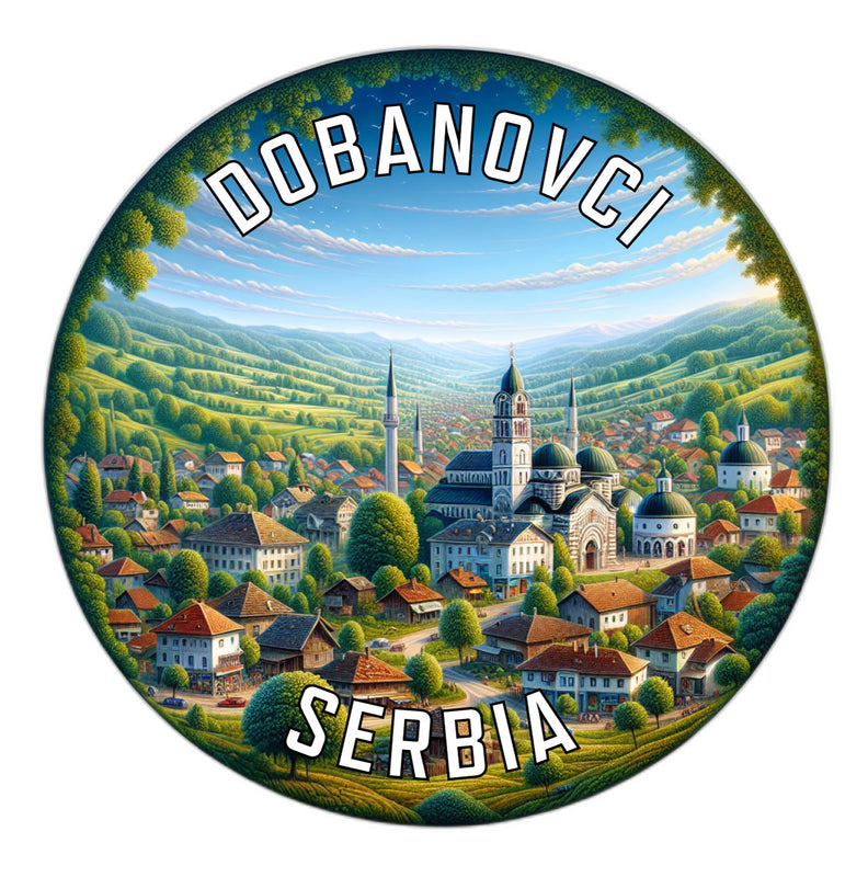 Dobanovci Serbia Souvenir Die Cut Flat Magnet 6-Inch