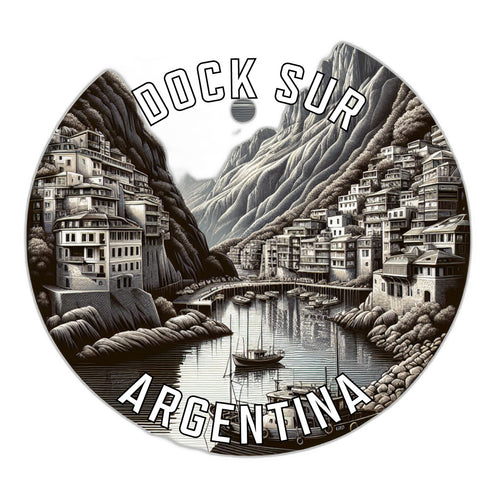Dock Sur Argentina Souvenir Die Cut Flat Magnet 2-Inch