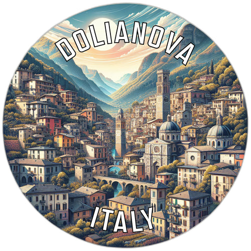 Dolianova Italy Souvenir Die Cut Flat Magnet 6-Inch