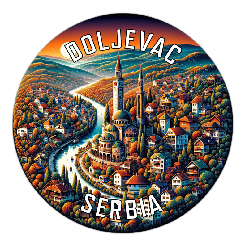Doljevac Serbia Souvenir Vinyl Decal Sticker 4-Inch