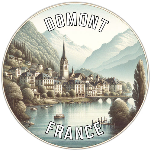 Domont France Souvenir Vinyl Decal Sticker 2-Inch