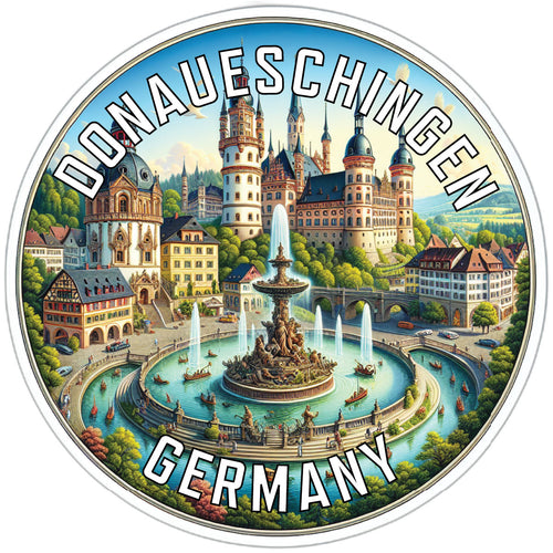 Donaueschingen Germany Souvenir Vinyl Decal Sticker 2-Inch