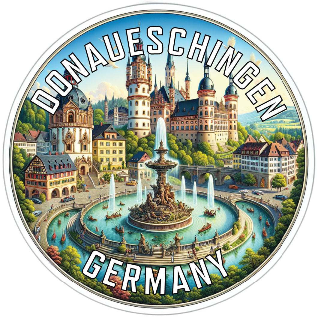 Donaueschingen Germany Souvenir Vinyl Decal Sticker 2-Inch