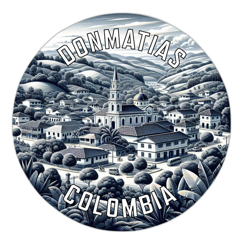 Donmatias Colombia Souvenir Die Cut Flat Magnet 2-Inch