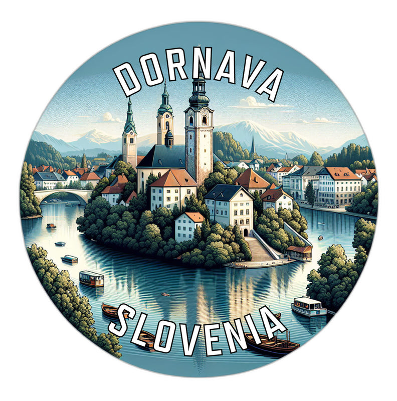 Dornava Slovenia Souvenir Die Cut Flat Magnet 6-Inch