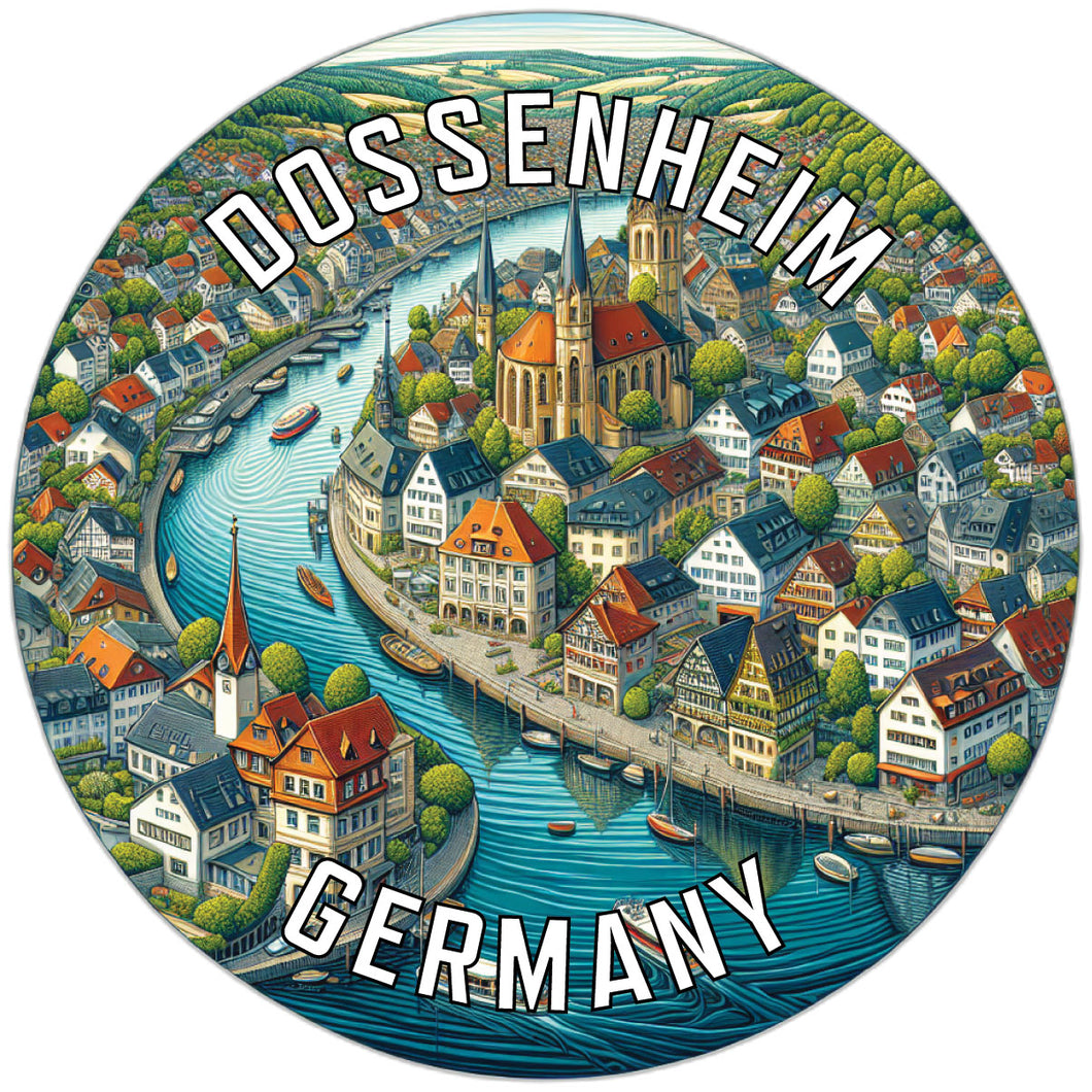 Dossenheim Germany Souvenir Vinyl Decal Sticker 2-Inch