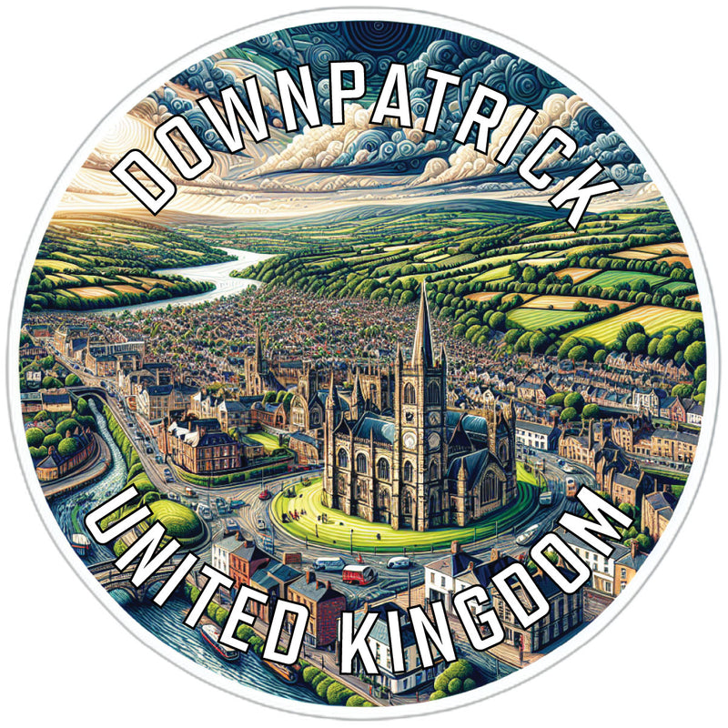 Downpatrick United Kingdom Souvenir Die Cut Flat Magnet 6-Inch