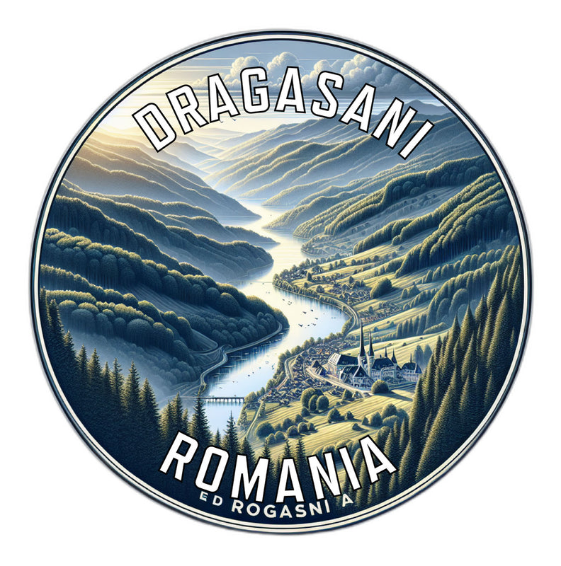 Dragasani Romania Souvenir Vinyl Decal Sticker 6-Inch