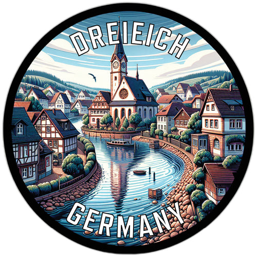 Dreieich Germany Souvenir Vinyl Decal Sticker 6-Inch