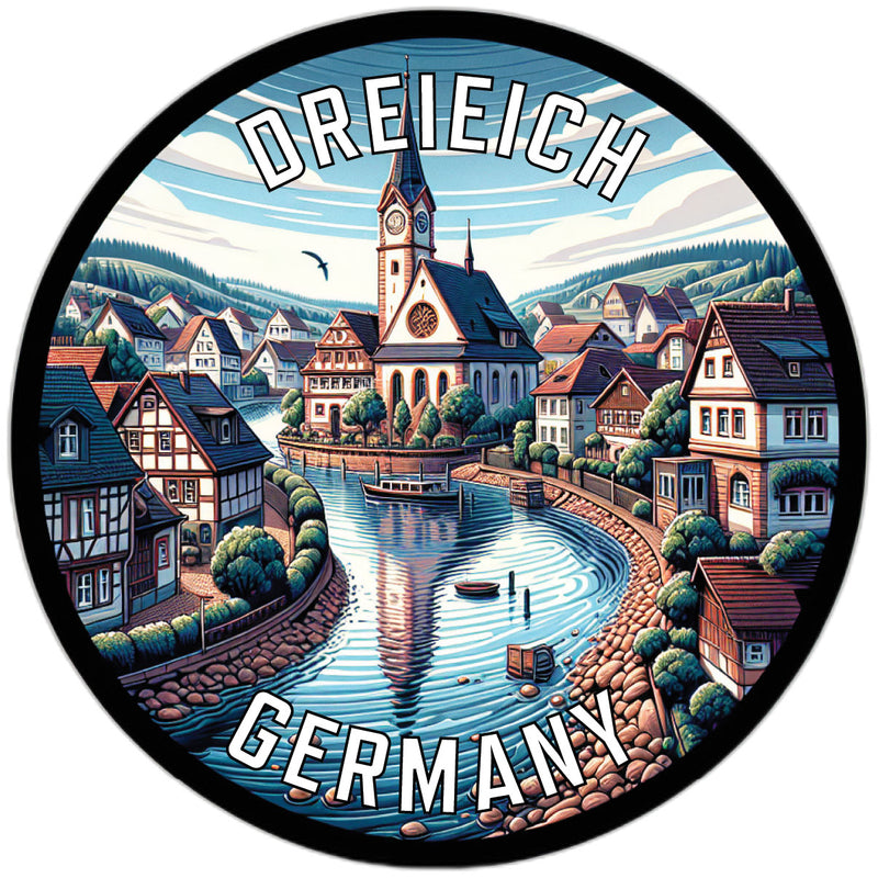Dreieich Germany Souvenir Die Cut Flat Magnet 2-Inch