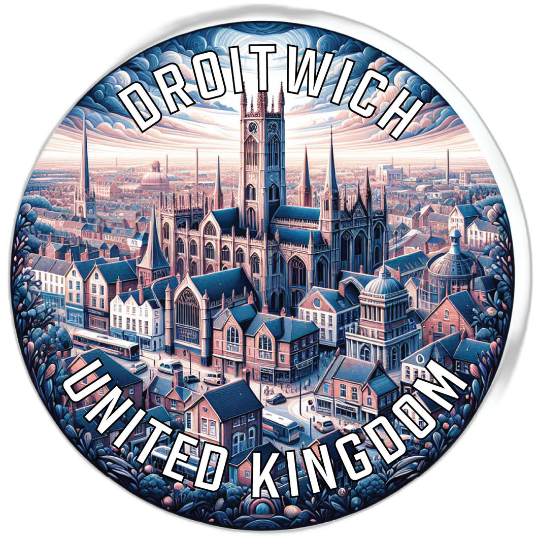 Droitwich United Kingdom Souvenir Die Cut Flat Magnet 2-Inch