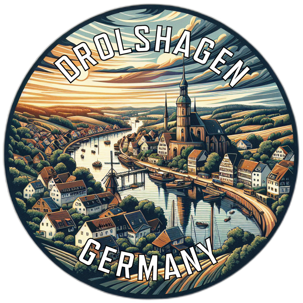 Drolshagen Germany Souvenir Vinyl Decal Sticker 2-Inch