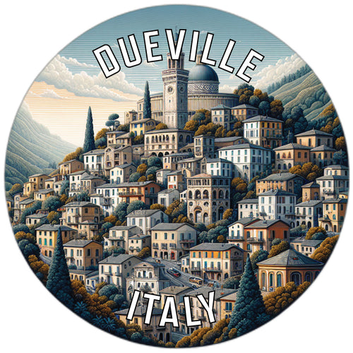 Dueville Italy Souvenir Die Cut Flat Magnet 2-Inch