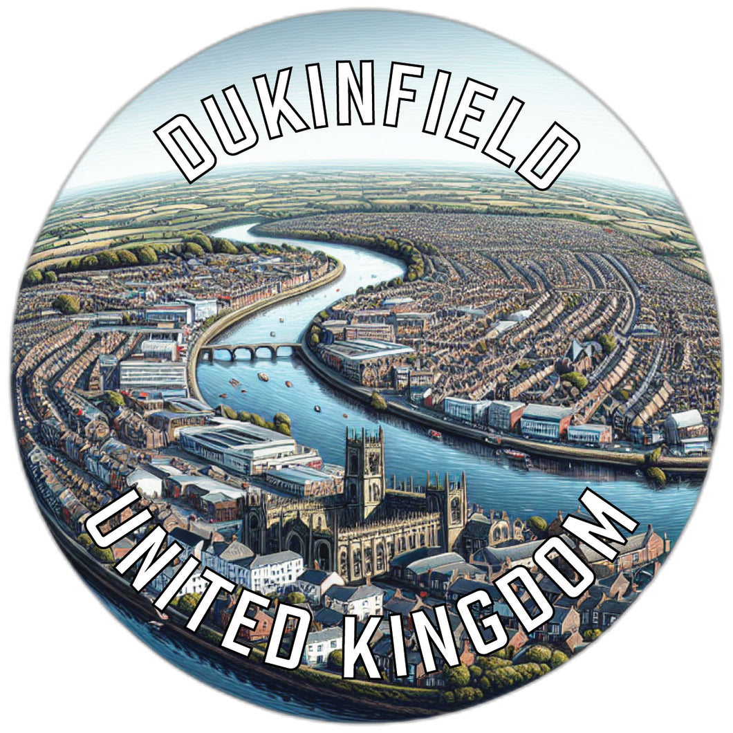 Dukinfield United Kingdom Souvenir Die Cut Flat Magnet 6-Inch