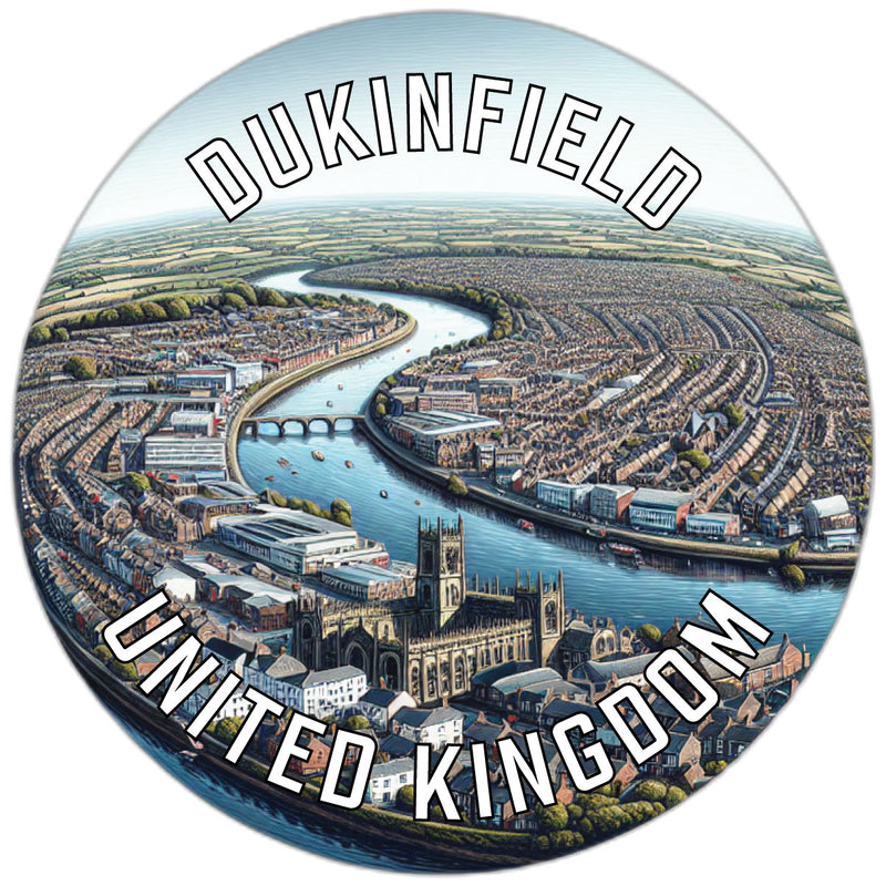 Dukinfield United Kingdom Souvenir Die Cut Flat Magnet 6-Inch