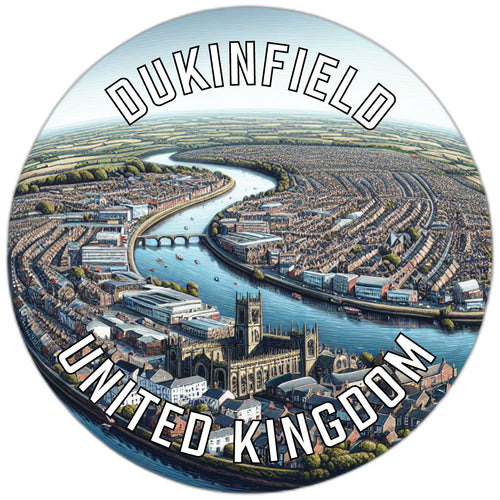 Dukinfield United Kingdom Souvenir Vinyl Decal Sticker 4-Inch