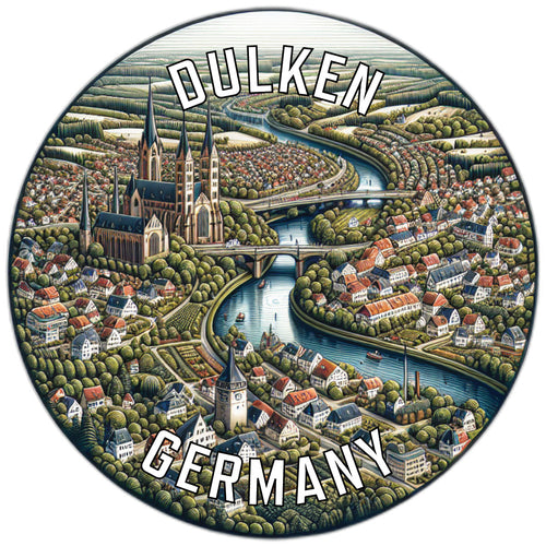 Dulken Germany Souvenir Vinyl Decal Sticker 2-Inch