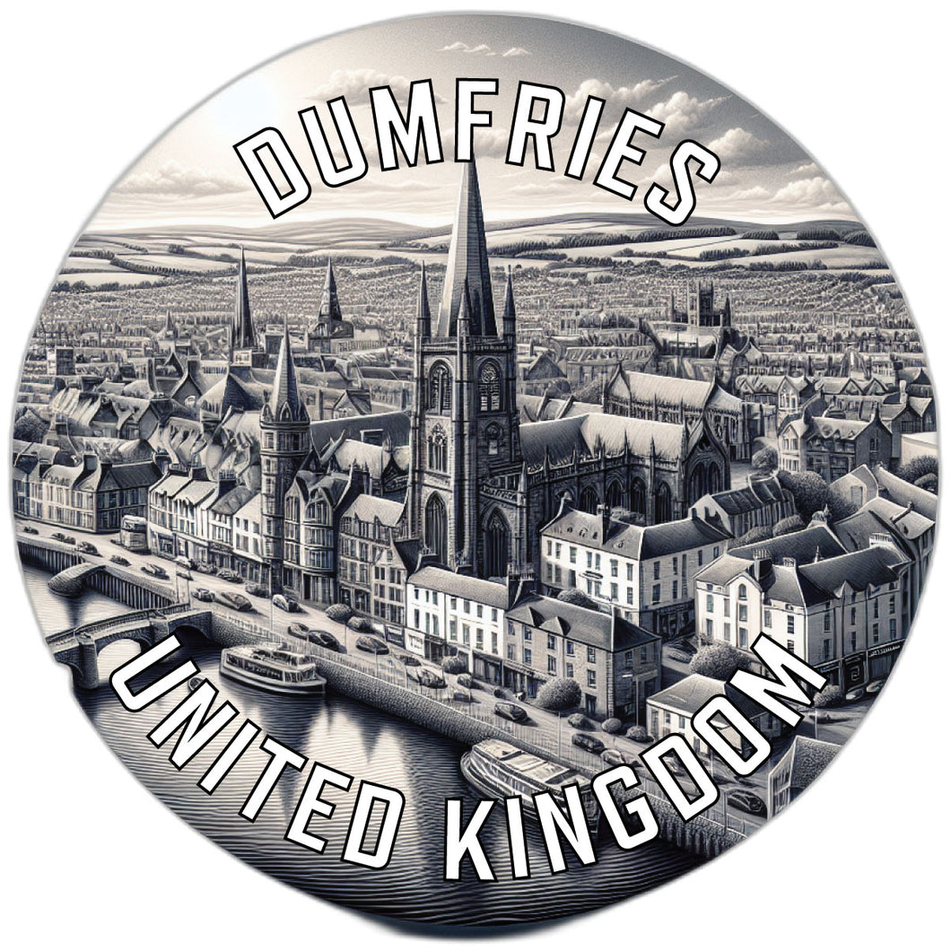 Dumfries United Kingdom Souvenir Die Cut Flat Magnet 2-Inch