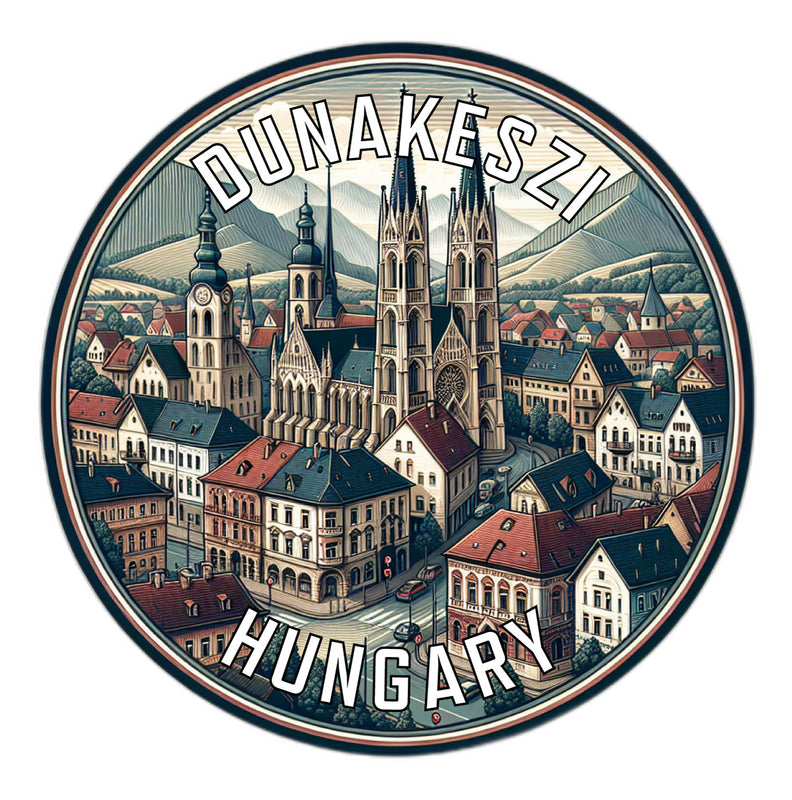 Dunakeszi Hungary Souvenir Vinyl Decal Sticker 3-Inch