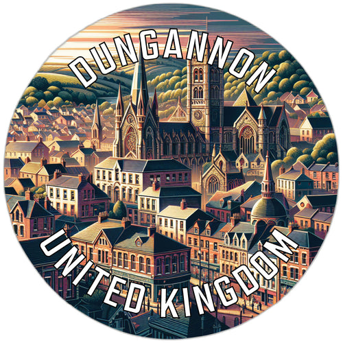 Dungannon United Kingdom Souvenir Die Cut Flat Magnet 2-Inch