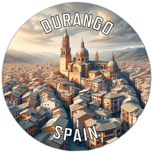 Durango Spain Souvenir Die Cut Flat Magnet 6-Inch