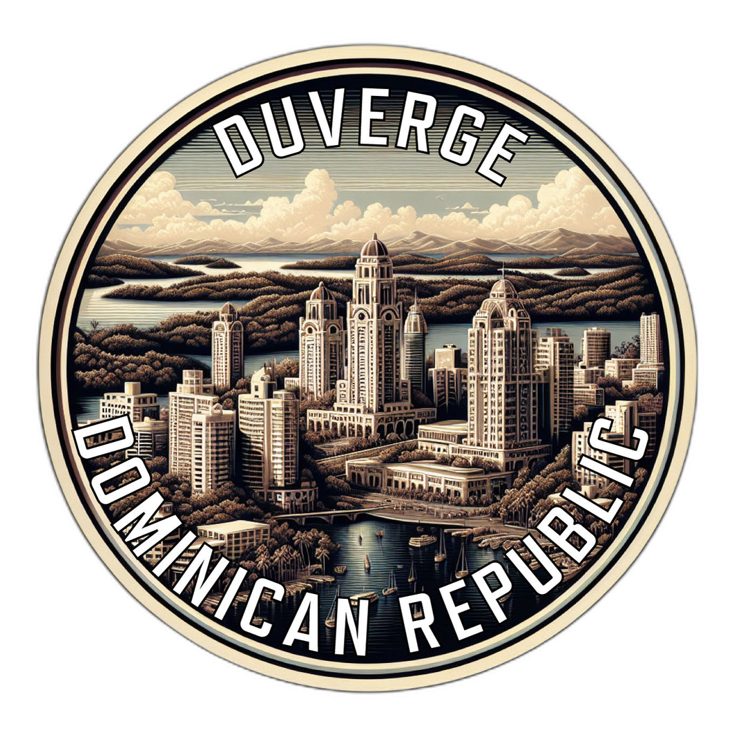 Duverge Dominican Republic Souvenir Vinyl Decal Sticker 2-Inch
