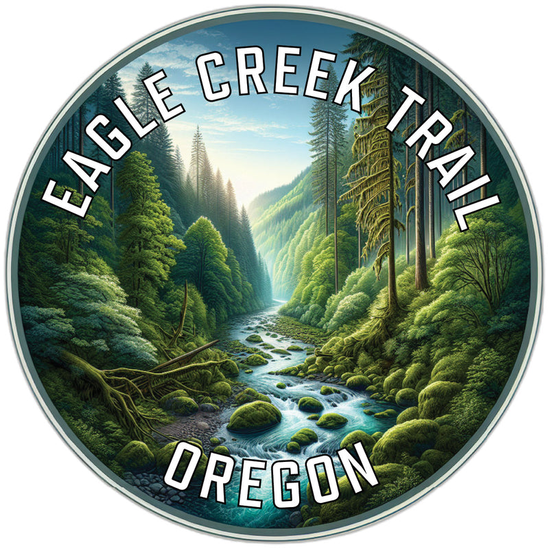 Eagle Creek Trail Souvenir Die Cut Flat Magnet 2-Inch