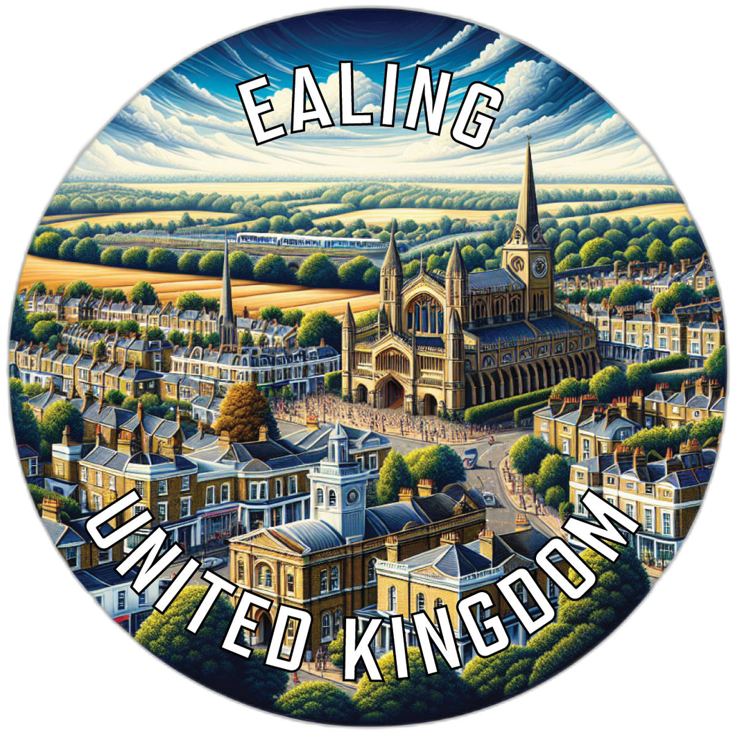 Ealing United Kingdom Souvenir Die Cut Flat Magnet 2-Inch