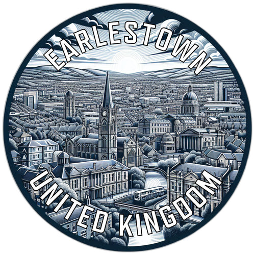 Earlestown United Kingdom Souvenir Die Cut Flat Magnet 6-Inch