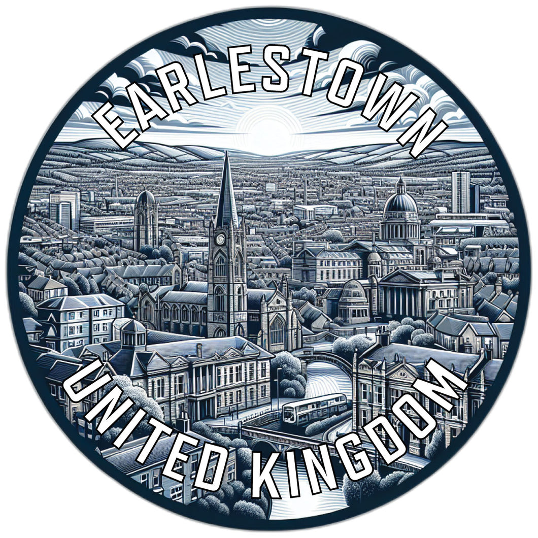 Earlestown United Kingdom Souvenir Die Cut Flat Magnet 6-Inch