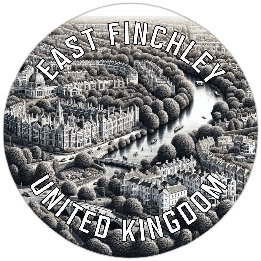 East Finchley United Kingdom Souvenir Die Cut Flat Magnet 2-Inch