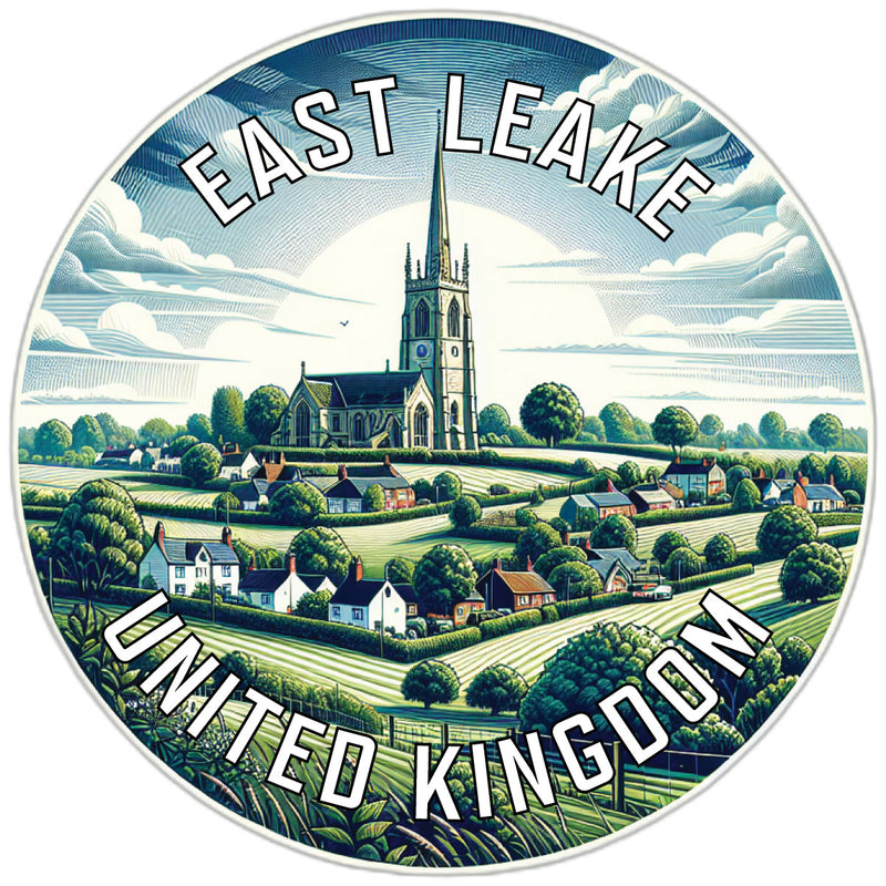 East Leake United Kingdom Souvenir Die Cut Flat Magnet 3-Inch