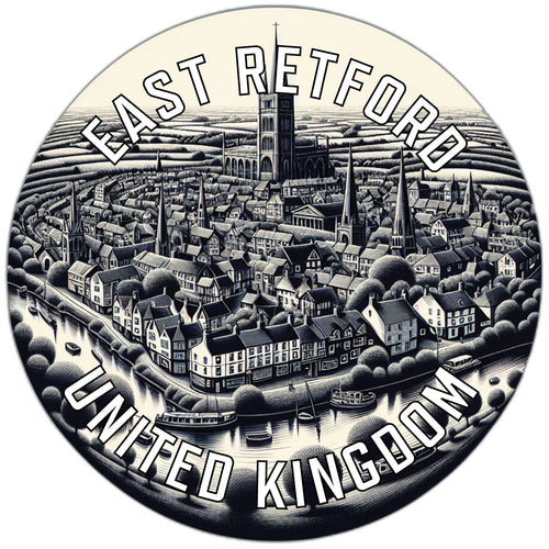 East Retford United Kingdom Souvenir Die Cut Flat Magnet 2-Inch