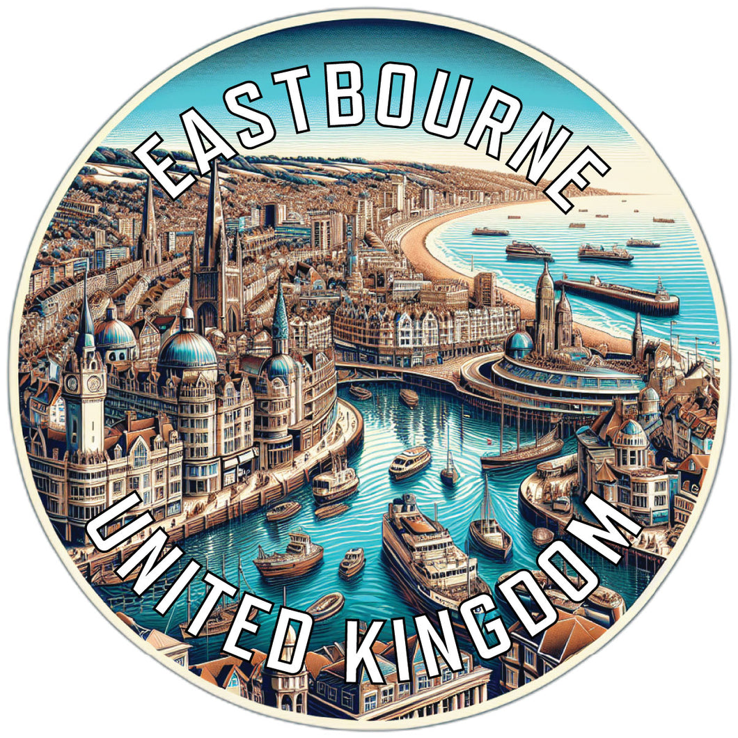 Eastbourne United Kingdom Souvenir Die Cut Flat Magnet 6-Inch