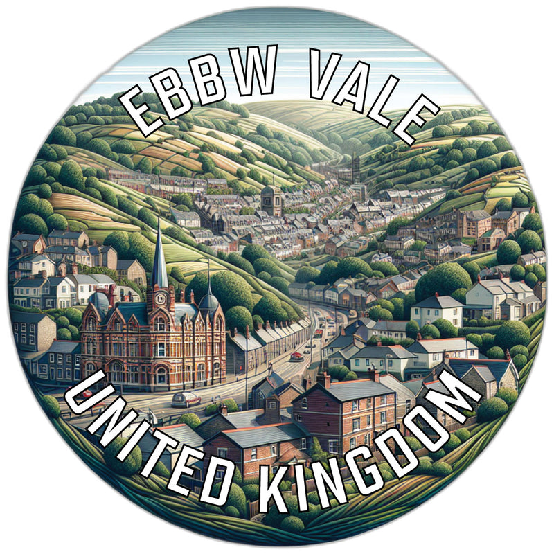 Ebbw Vale United Kingdom Souvenir Die Cut Flat Magnet 2-Inch