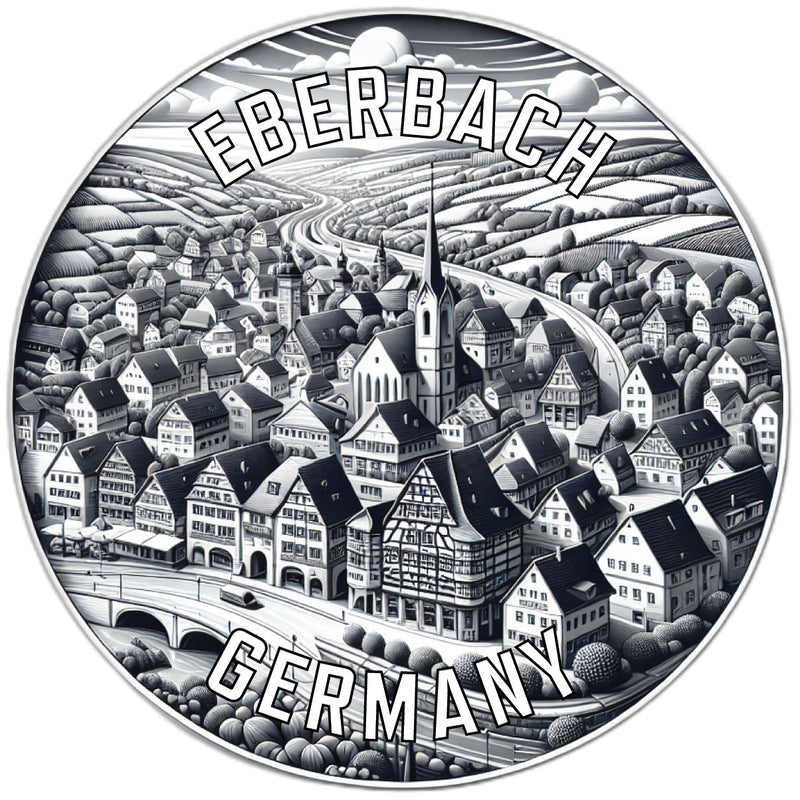 Eberbach Germany Souvenir Die Cut Flat Magnet 6-Inch