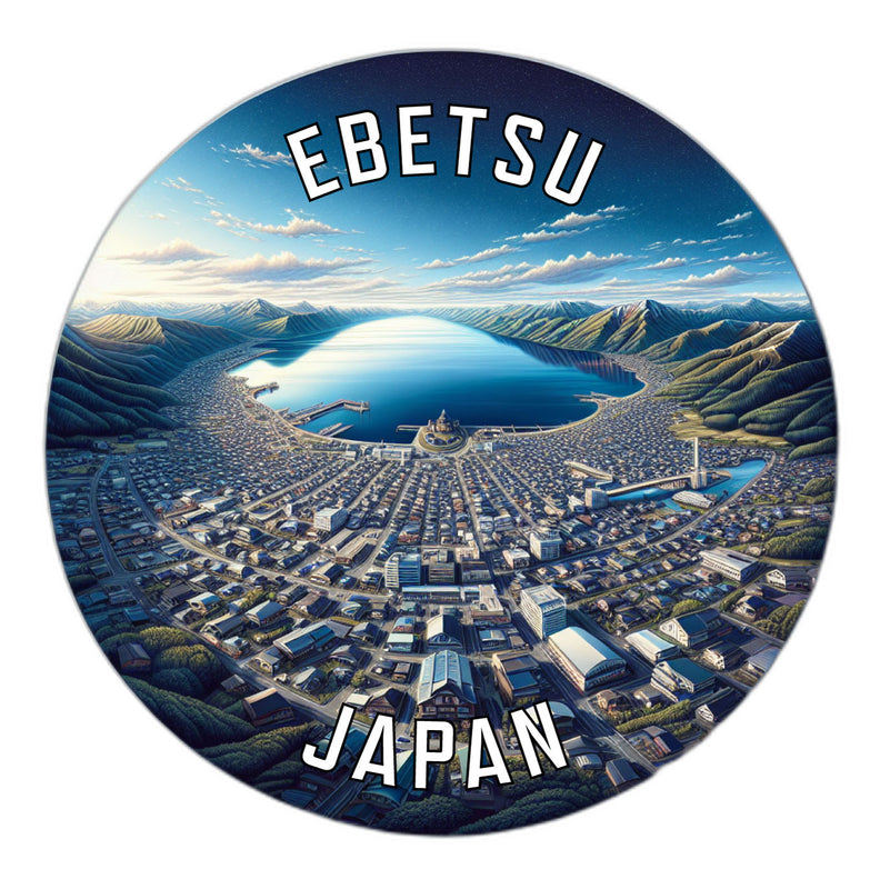Ebetsu Japan Souvenir Die Cut Flat Magnet 6-Inch