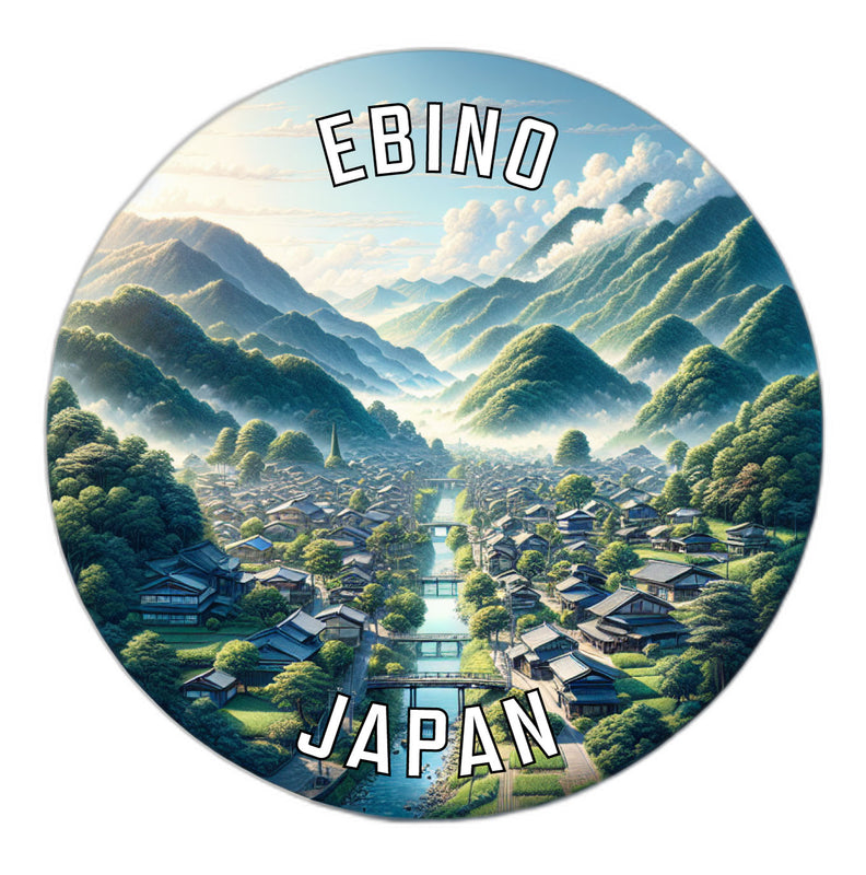 Ebino Japan Souvenir Die Cut Flat Magnet 3-Inch