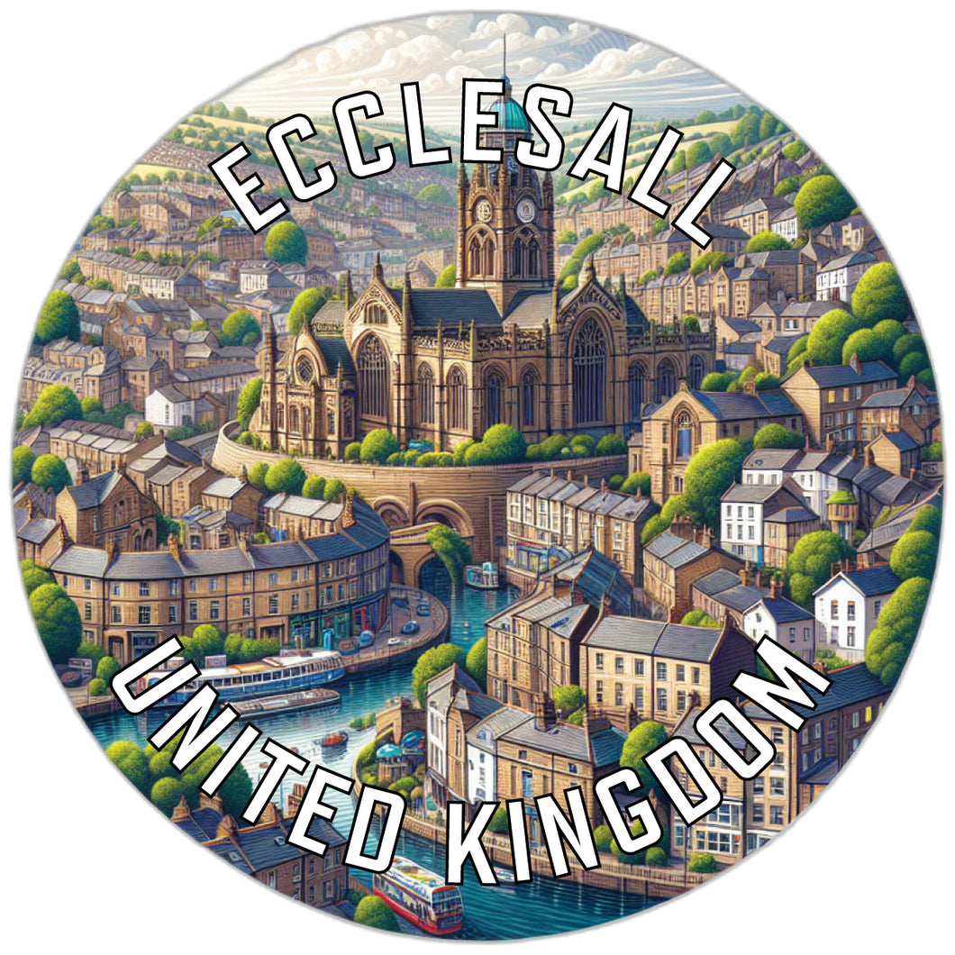 Ecclesall United Kingdom Souvenir Die Cut Flat Magnet 2-Inch