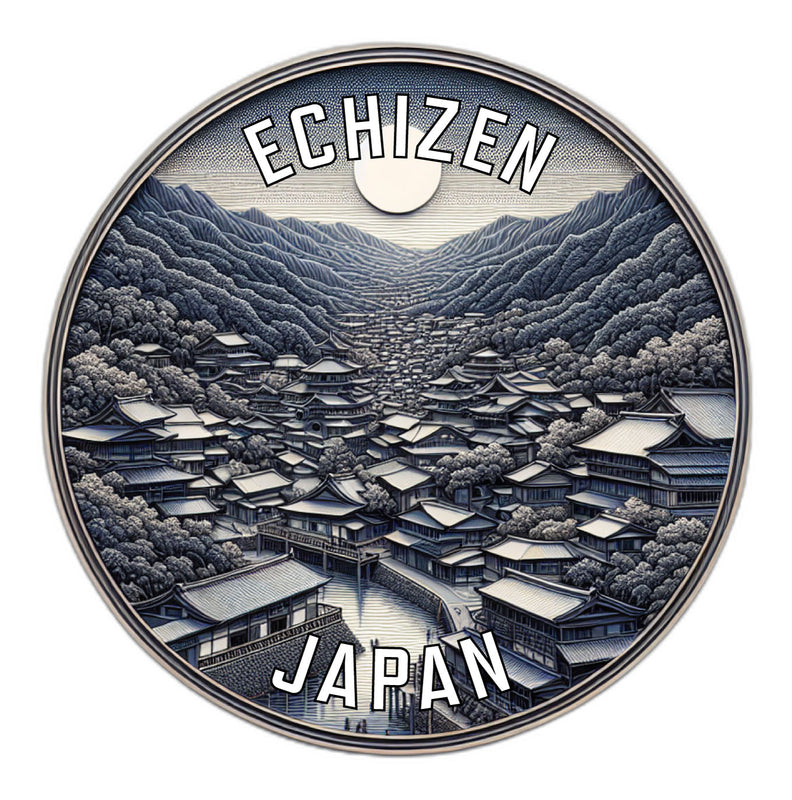 Echizen Japan Souvenir Die Cut Flat Magnet 6-Inch