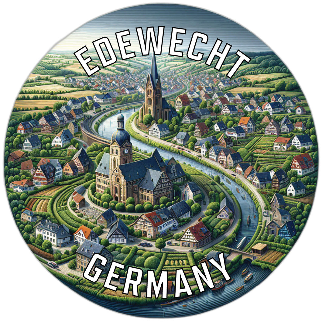 Edewecht Germany Souvenir Die Cut Flat Magnet 6-Inch