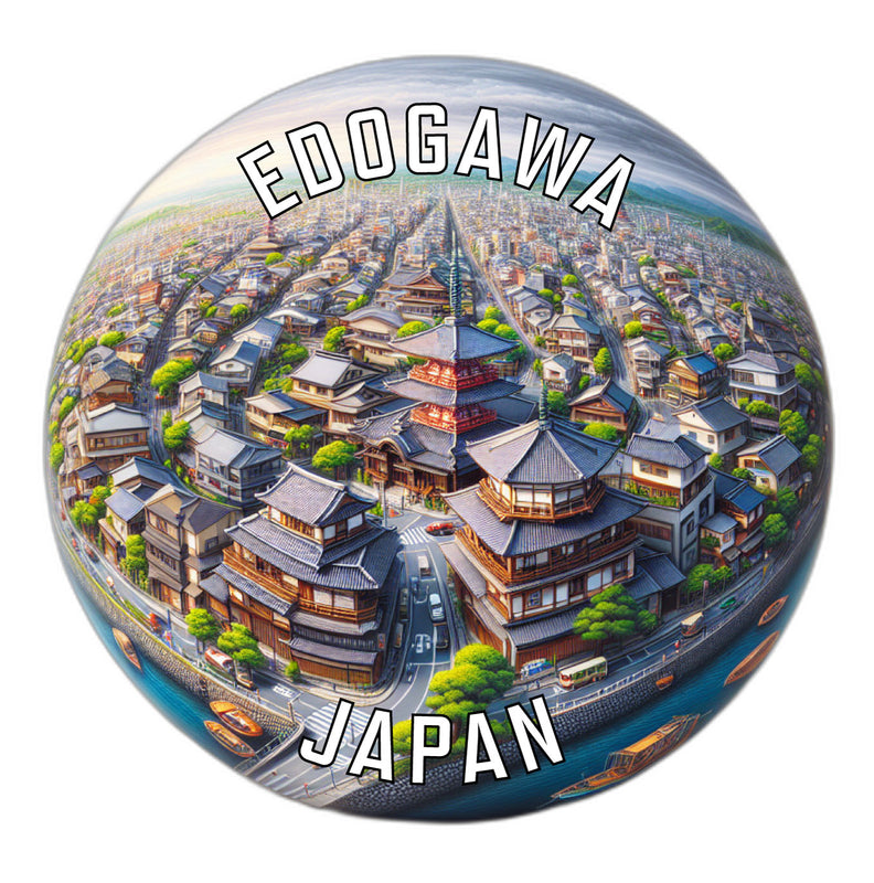 Edogawa Japan Souvenir Vinyl Decal Sticker 2-Inch
