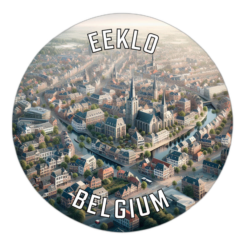 Eeklo Belgium Souvenir Vinyl Decal Sticker 6-Inch