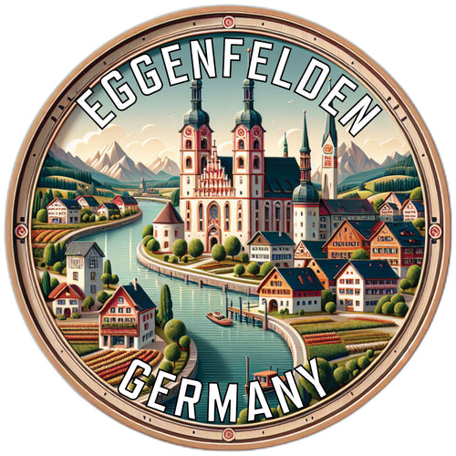 Eggenfelden Germany Souvenir Die Cut Flat Magnet 2-Inch
