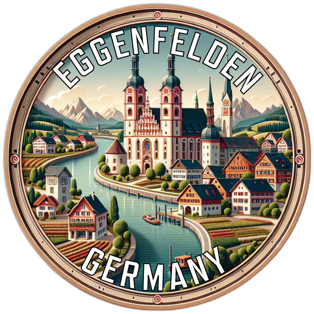 Eggenfelden Germany Souvenir Die Cut Flat Magnet 2-Inch