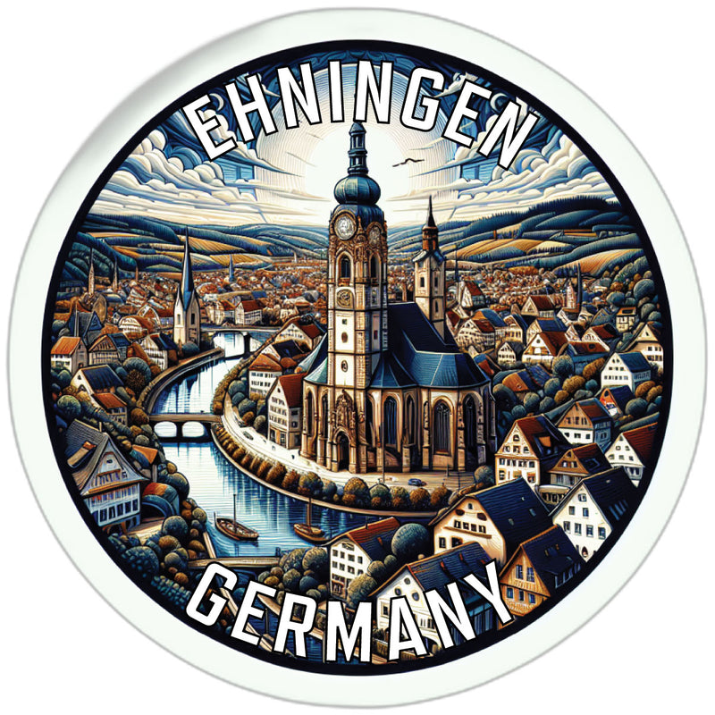 Ehningen Germany Souvenir Die Cut Flat Magnet 6-Inch