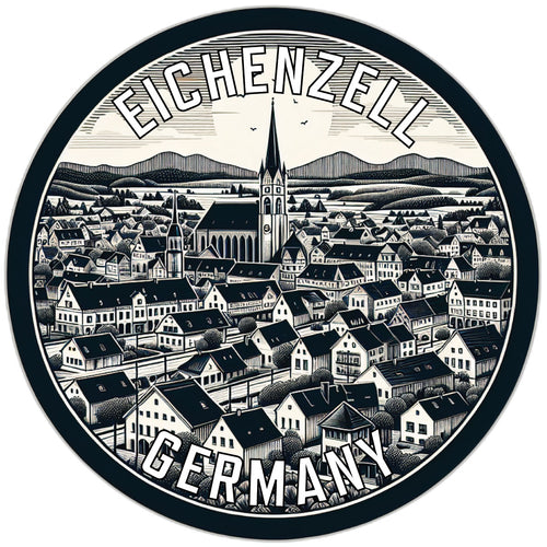 Eichenzell Germany Souvenir Die Cut Flat Magnet 2-Inch