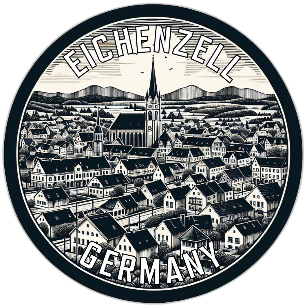 Eichenzell Germany Souvenir Die Cut Flat Magnet 2-Inch