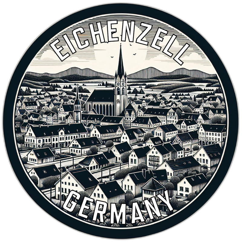 Eichenzell Germany Souvenir Die Cut Flat Magnet 2-Inch